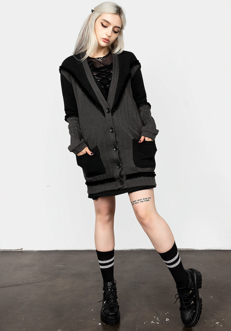 Lola Oversized Panelled Cardigan