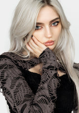 Ozzy Distressed Jersey Mini Dress