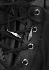 Rival Faux Leather Lace Up Pants