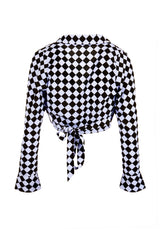 Discordia Collared Wrap Top