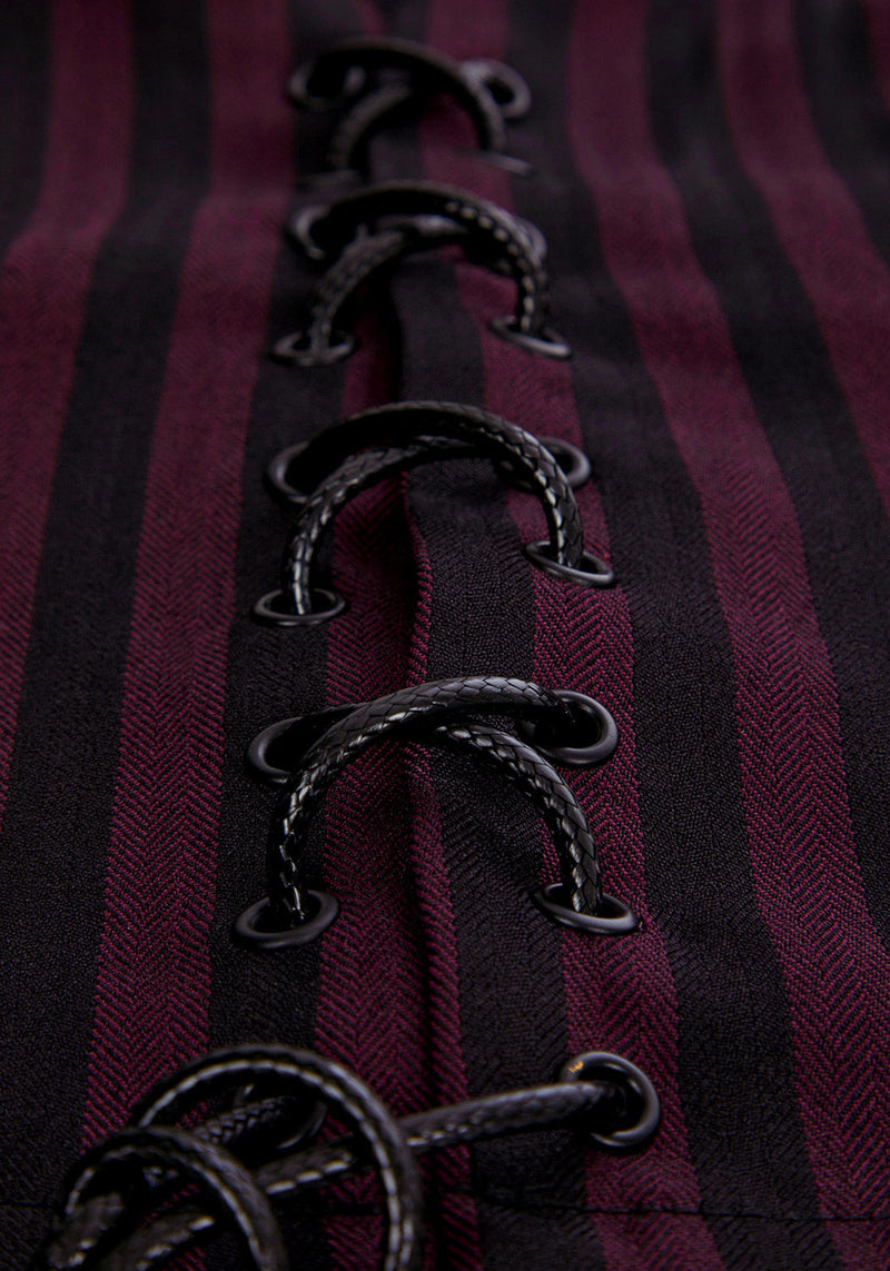 Hayley Lace Up Waistcoat