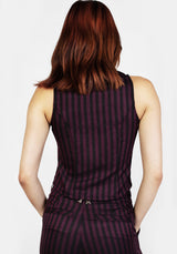 Hayley Lace Up Waistcoat