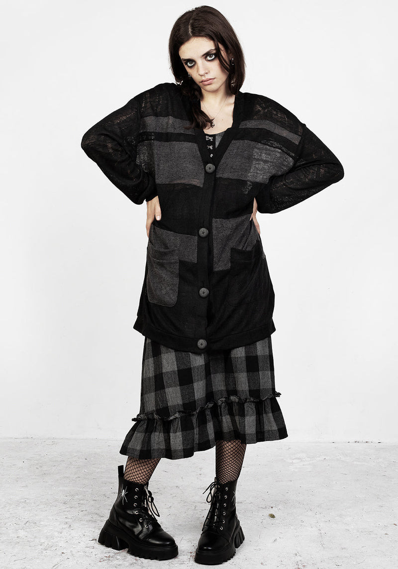 Stonem Panelled Oversized Cardigan