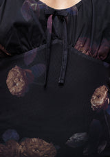 Monica Floral Mesh Midi Dress