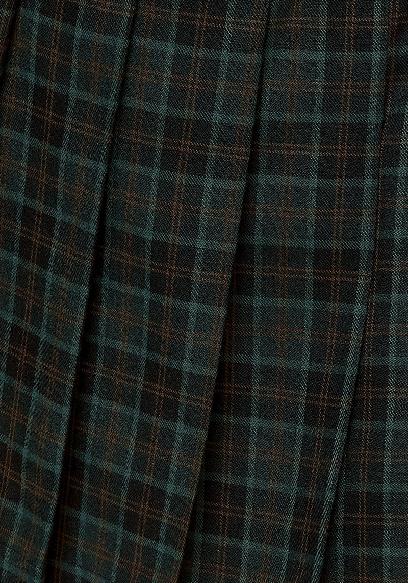 Nightingale Asymmetric Pleated Mini Skirt