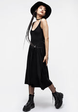 Astarte Basque Waistline Jersey Midi Dress