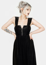 Heartless Zip Front Midi Dress