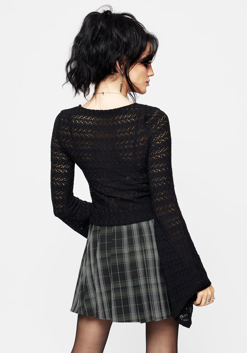 Omen Bell Sleeve Top