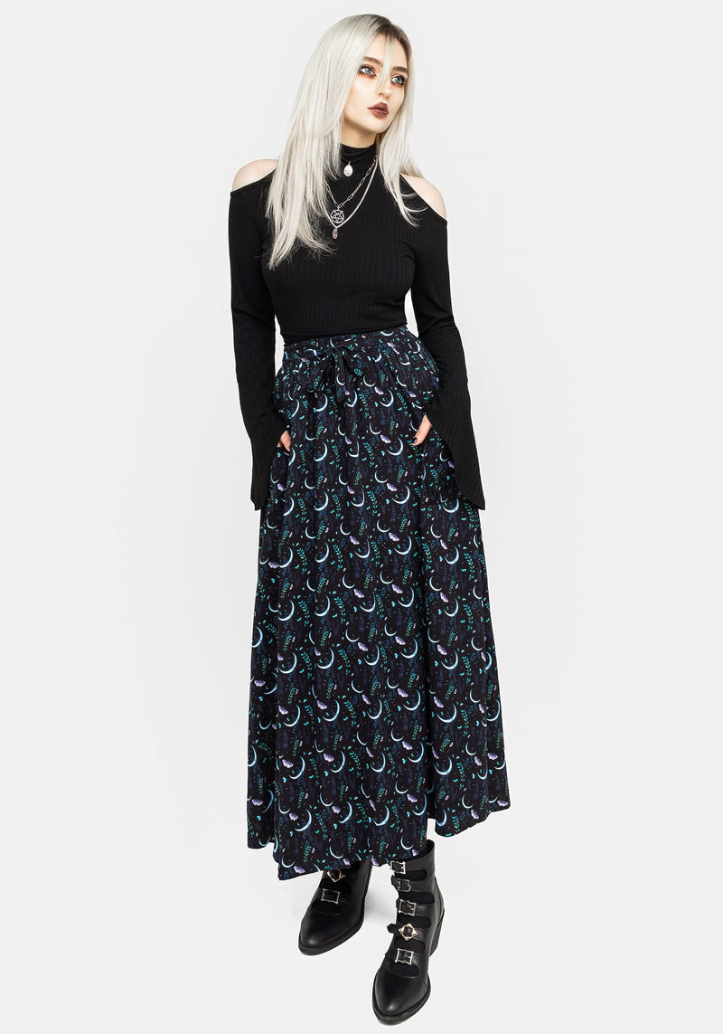 Diana Moon Moth Midaxi Skirt