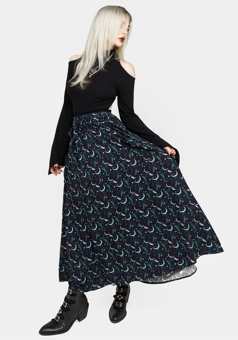 Diana Moon Moth Midaxi Skirt