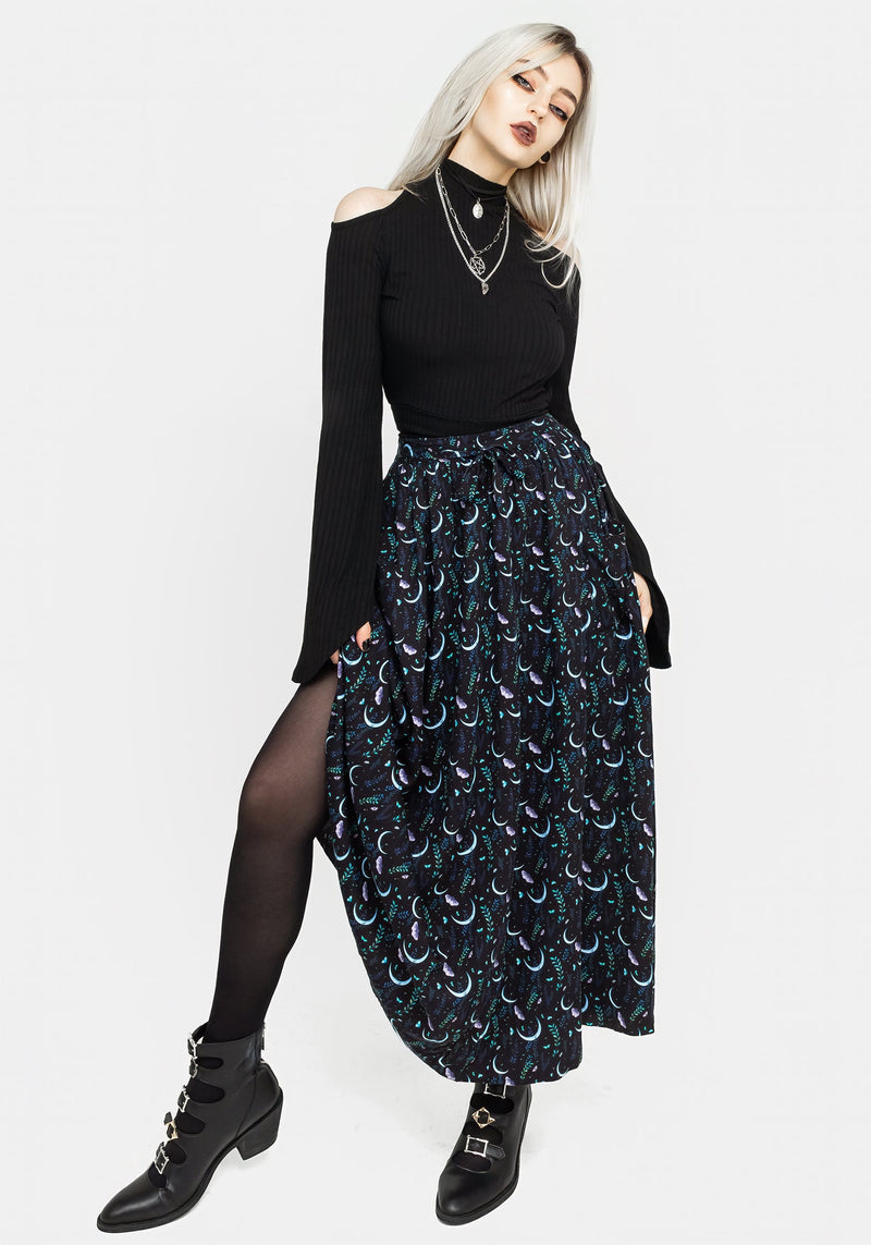 Diana Moon Moth Midaxi Skirt