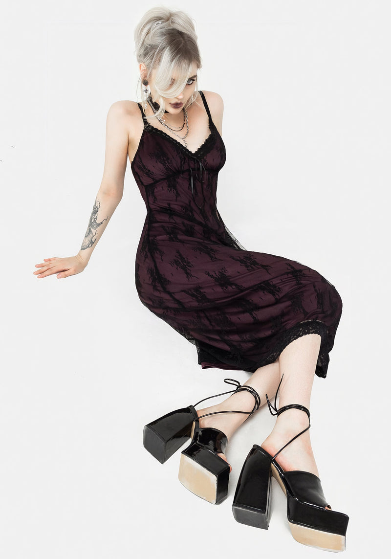 Anastasie Lace Midi Cami Dress
