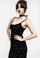 Ava DevorÃ© Mesh Midi Dress