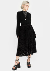 Ava DevorÃ© Mesh Midi Skirt