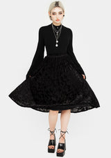 Ava DevorÃ© Mesh Midi Skirt