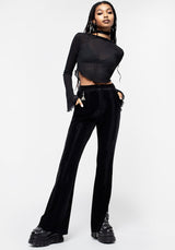 Morrigan Side Split Flared Trousers