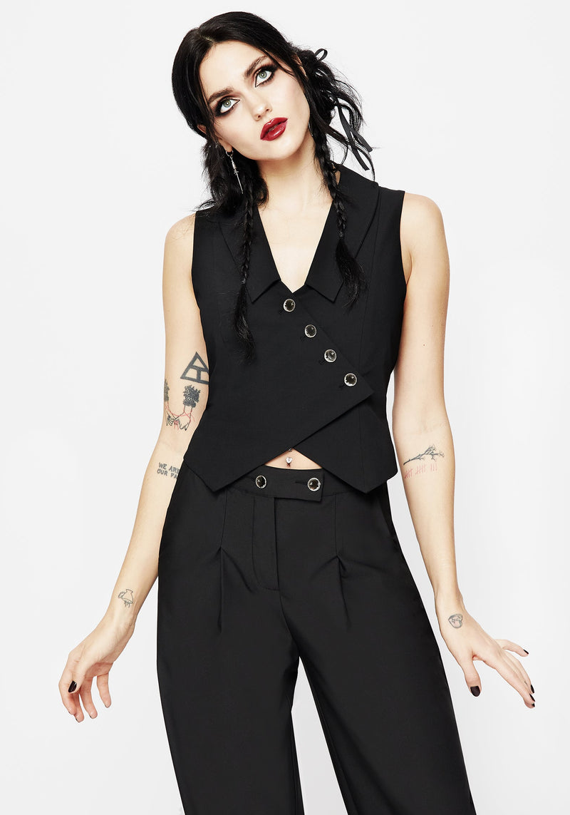 Moonage Asymmetric Waistcoat
