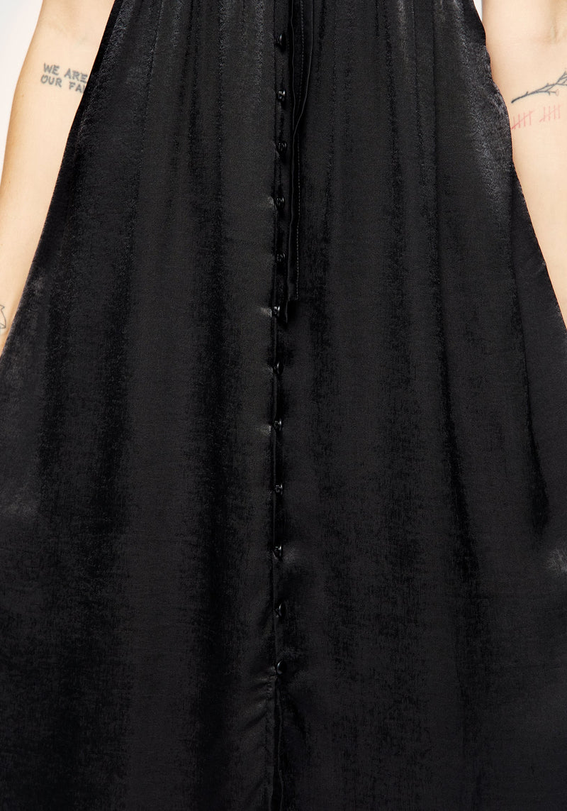 Conjure Satin Spitze Besatz Cami Midi Kleid