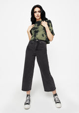 Sorrel Tie Dye Raglan Sleeve Crop Top