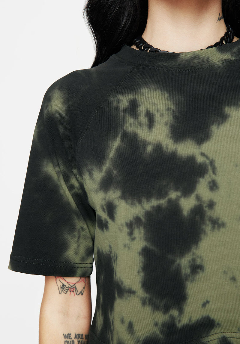 Sorrel Tie Dye Raglan Sleeve Crop Top