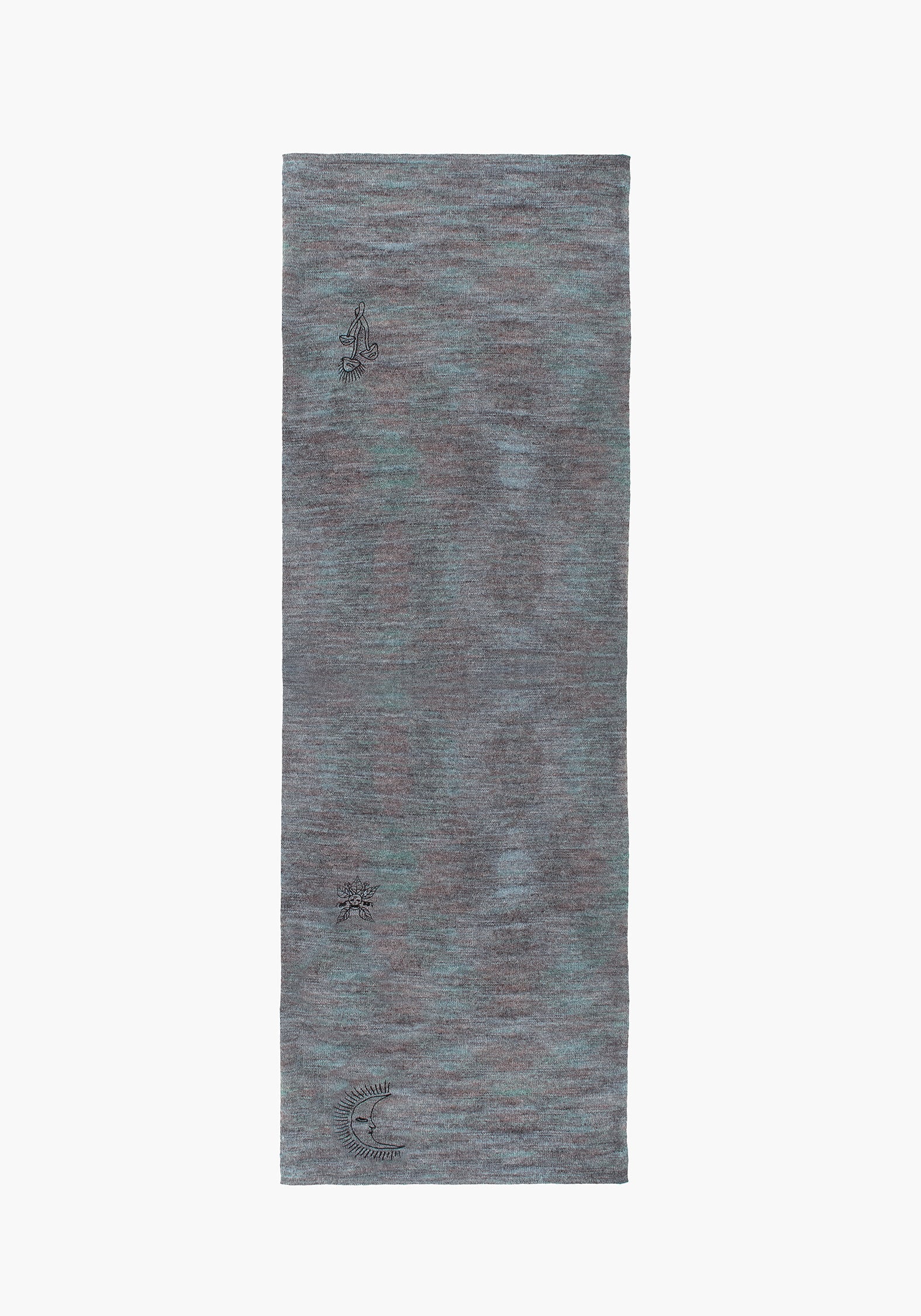 Mandragore Embroidered Knit Scarf
