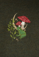 Swamplife Embroidered Cable Knit Relaxed Jumper