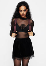 Elderberry Embroidered Mini Backpack