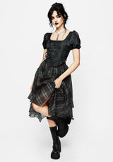 Chatelaine Puff Sleeve Corset Top