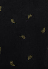 Osmunda Fern Embroidered Lace Up Midi Pinafore Dress