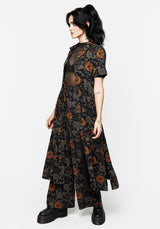 Mortify Floral Print Wide Leg Trousers