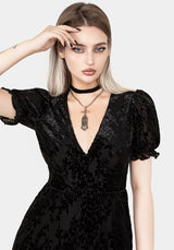 Lilias DevorÃ© Velour Mesh Jumpsuit