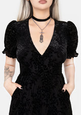 Lilias DevorÃ© Velour Mesh Jumpsuit