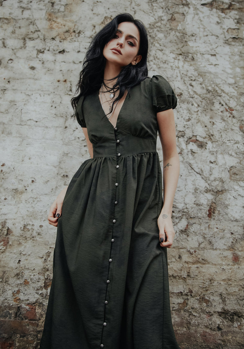Gladys Button Up Midi Dress Gladys Button Up Midi Dress