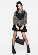 Gloriana Floral Print Chiffon Shirt