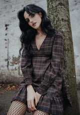 Embla Check Mini Smock Dress