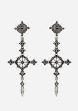 Ciara Cross Drop Earrings