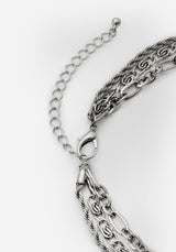 Lovers Tarot Layered Multichain Necklace