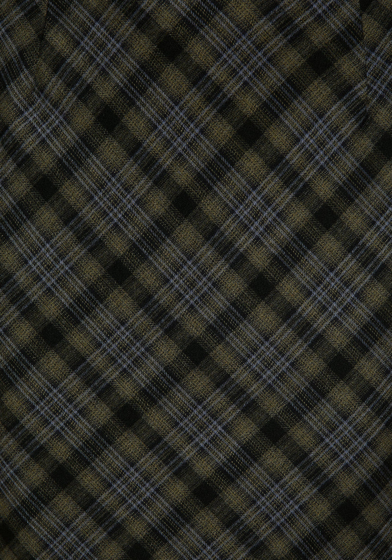 Reseda Bias Check Maxi Skirt