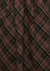 Hickory Check Midi Skirt