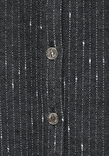 Isabella Wool Blend Button Up Mini Pinafore Dress