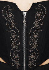 Rosethorn Embroidered Corset Top