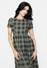 Tulisa Check Midi Dress