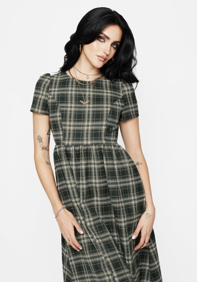 Tulisa Check Midi Dress