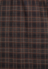 Embla Check Ruffle Maxi Skirt