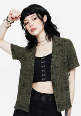 Taddea Cotton Relaxed Button Up Blouse