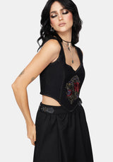 Revel Embroidered Corset Top