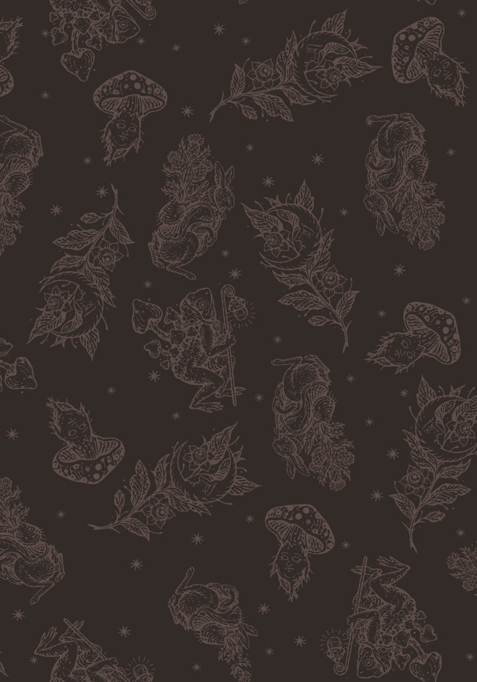 Hexborn Baba Yaga Printed Denim Mini Dress