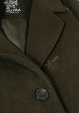 Evelyn Wool-Blend Bug Embossed Longline Coat