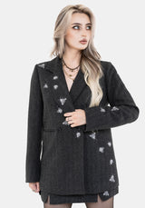Chrysina Beetle Sequin Embellished Relaxed Blazer