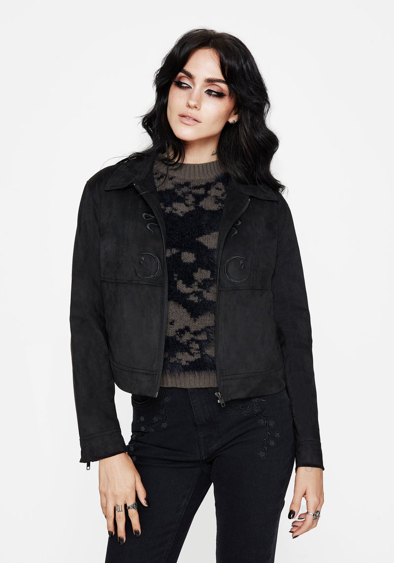 Rite Celestial Embroidered Suedette Jacket